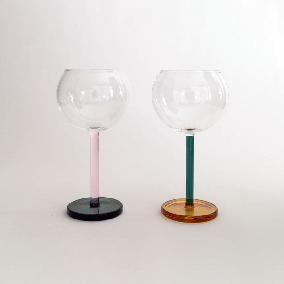 Bilboquet Wine Glasses, Golden Hour