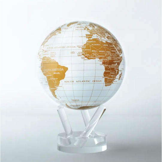 Buy 4.5 Mova Globe Modern White and Gold by Shop Island Online in India 