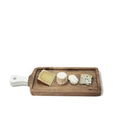 Montes Doggett - Acacia Rectangle Cutting Board with White Handle - Medium