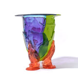 Corsi Design - Amazonia Vase - Clear Purple, Matt Lime, Clear Aqua And Clear Light Ruby