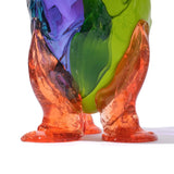 Corsi Design - Amazonia Vase - Clear Purple, Matt Lime, Clear Aqua And Clear Light Ruby