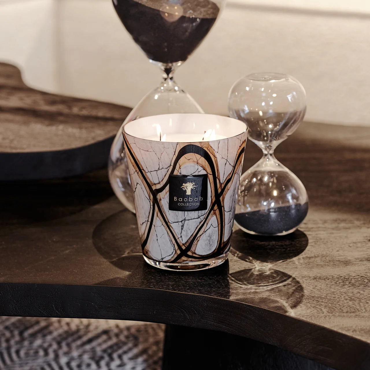 Baobab Collection Candles - STONES MARBLE - 16cm