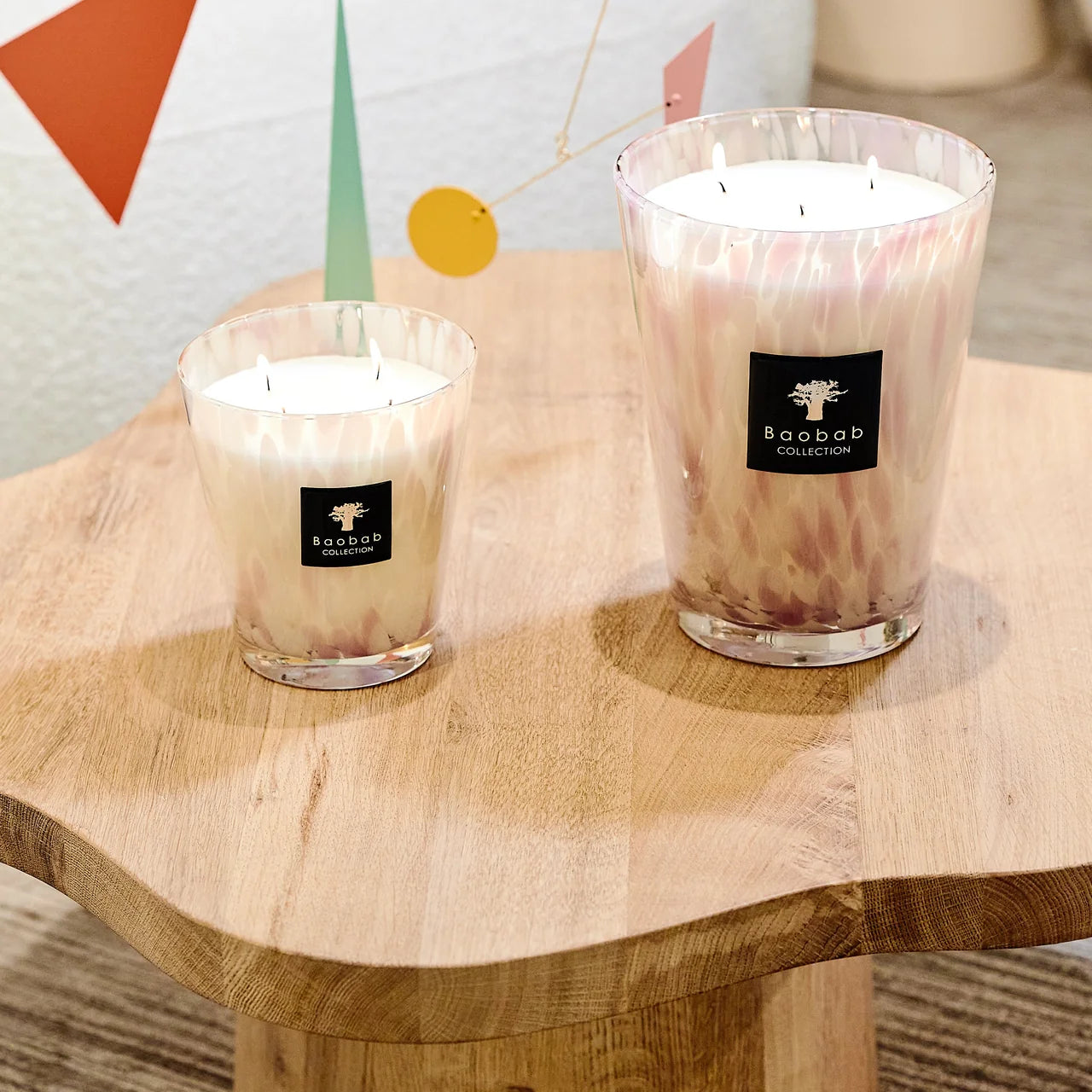 Baobab Collection Candles - Pearls White - 10cm