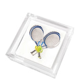 Tara Wilson - COCKTAIL NAPKIN HOLDER - TENNIS RACQUETS