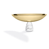 Anna New York - Coluna Fruit Bowl, Marble & Gold