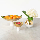 Anna New York - Coluna Fruit Bowl, Marble & Gold