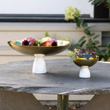 Anna New York - Coluna Fruit Bowl, Marble & Gold