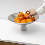 Anna New York - Coluna Fruit Bowl, Marble & Silver