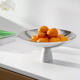Anna New York - Coluna Fruit Bowl, Marble & Silver