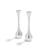 Anna New York - Coluna Dual Candleholders Marble & Silver, Set of 2