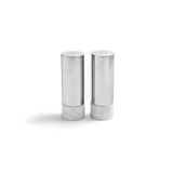Anna New York - Coluna Dual Salt & Pepper, Marble & Silver, Set of 2