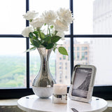 Anna New York - Coluna Dual Vase, Marble & Silver
