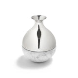 Anna New York - Coluna Dual Bud Vase, Marble & Silver