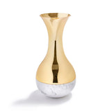 Anna New York - Coluna Dual Vase, Marble & Gold
