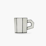 Annebet Philips - Tea cup white - black Carte Blanche - Set of 2