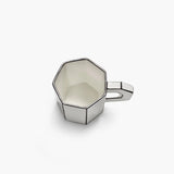 Annebet Philips - Tea cup white - black Carte Blanche - Set of 2