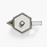 Annebet Philips - Tea pot white - black Carte Blanche collection