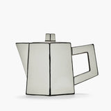 Annebet Philips - Tea pot white - black Carte Blanche collection