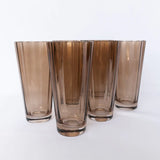 ESTELLE COLORED SUNDAY HIGH BALLS - SET OF 6 {AMBER SMOKE}