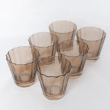 ESTELLE COLORED SUNDAY LOW BALLS - SET OF 6 {AMBER SMOKE}