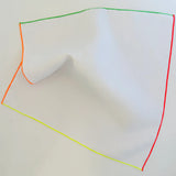 Tisch New York - White Linen - LINEN - Florescent Hem Napkin - Set of 4