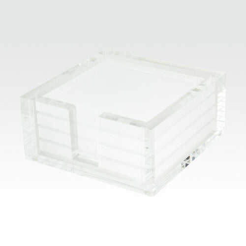Tizo Designs - Acrylic Coaster- White - Lori Karbal