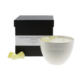 Love & Stones - Abundance - Citrine Crystal Infused Scented Medium White Ceramic Candle