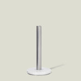 Curio Homegoods - Obscura Paper Towel Holder plus Spray Bottle - Steel/White Marble