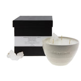 Love & Stones - Raw Energy - Crystal Quartz Infused Scented Medium White Ceramic Candle