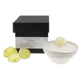 Love & Stones - Abundance - Citrine Crystal Infused Scented Mini White Ceramic Candle