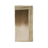 Kim Seybert - Dip Dye in Natural, Brown & Gold - Napkin