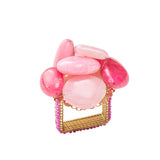 Kim Seybert - Sea Stone Ring in Pink - Napkin Ring