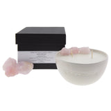 Love & Stones - Raw Dream - Rose Quartz Infused Scented Petit White Ceramic Candle