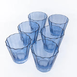 ESTELLE COLORED SUNDAY LOW BALLS - SET OF 6 {COBALT BLUE}