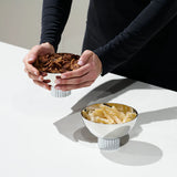Anna New York - Striations Nut Bowl, Silver