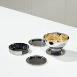 Anna New York - Striations Nut Bowl, Silver