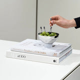 Anna New York - Striations Cocktail Picks in Holder, Silver, Set of 4