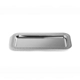 Anna New York - Striations Serving Tray Small Rectangle, Silver
