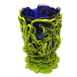 Corsi Design - Spaghetti Special Vase - Clear Blue And Matt Lime