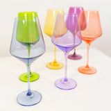Estelle Colored Wine Stemware - Set of 6