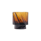 Max ID Glassware - “THE SEXTON” GHOST TUMBLER PAIR - Dark Amber