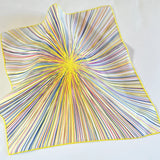 Tisch New York - White Linen - LINES - Multi Yellow - Napkin - Set of 4