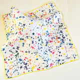 Tisch New York - White Linen - RAINBOW SPLATTER - Multi - Napkin - Set of 4