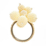 Von Gern Home - Pearl Cluster Napkin Rings Cream, Set of 4