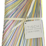 Tisch New York - White Linen - LINES - Multi Yellow - Napkin - Set of 4