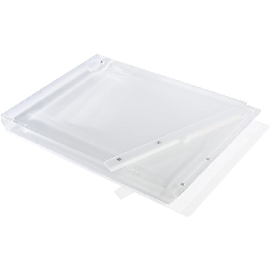 Apeloig Collection Acrylic Challah Bread Board w/ Knife