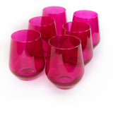 Estelle Colored Wine Stemless - Set of 6
