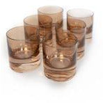 Estelle Colored Rocks Glasses - Set of 6