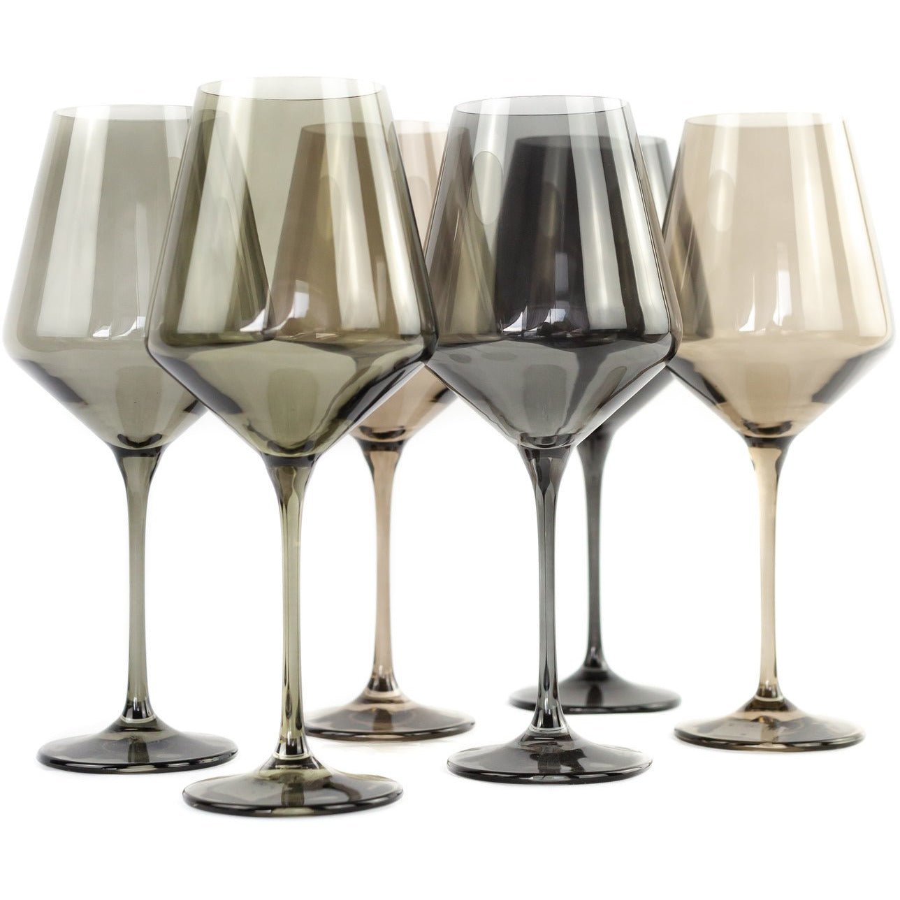 Estelle Colored Wine Stemware - Set of 6