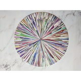 White Kaleidoscope Placemat - 16"